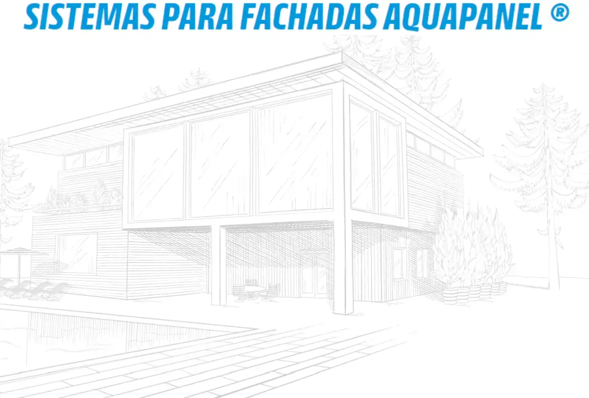 Ilustração fachadas leves exterior Knauf - Macrofal